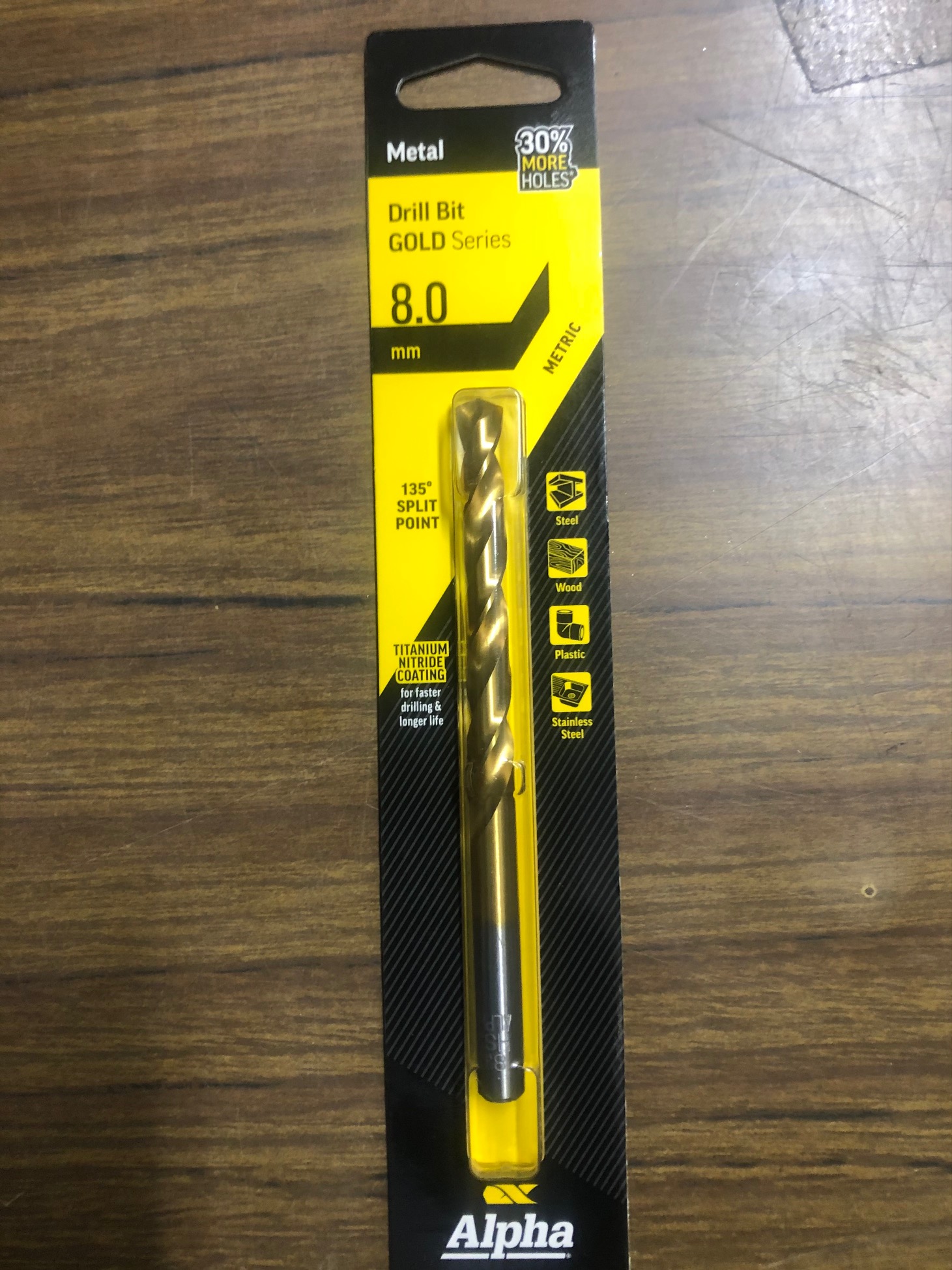 8mm dril bit - each
