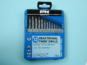 Drill Bits Set imperial 13 piece 1/16"-1/4"