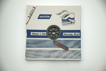 Emery roll 25mm x 50m - 180grit Norton