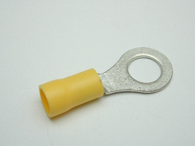 B642 Electrical Terminal (Pack 35) 5mm eyelet yellow