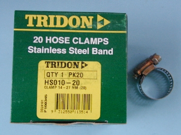 Tridon Hose Clamps HS10 14-27mm Heater Hose Box of 20 