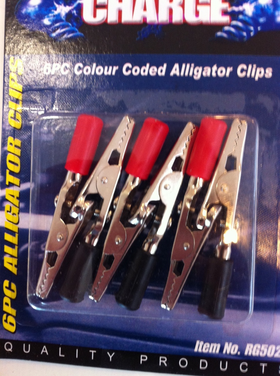 Aligator clip blister pac 6