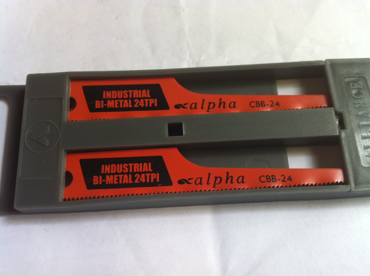 24 teeth air hack saw blade alpha brand - pack 10