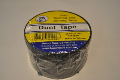 B4362 - Duct tape black Husky 48mm x 30m 1 only