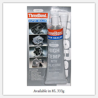 Grey Silicone Flexible Replacement Gasket - 250ºC, Oxygen Sensor safe. for Water housing, Rocker covers, Inspection cover, all engine assembly areas. 85gr tube