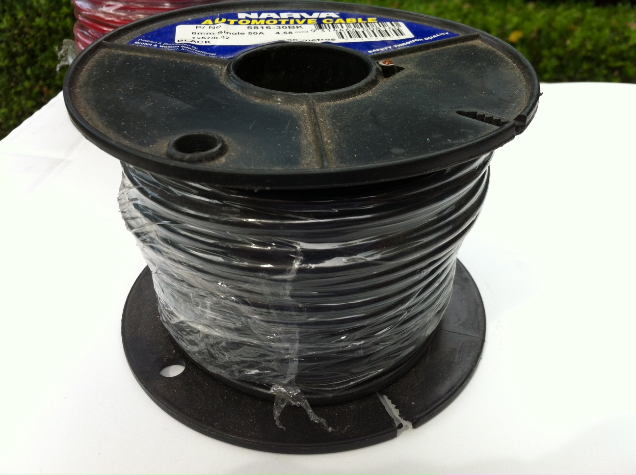 Electrical Wire 6mm x 30M spool  black